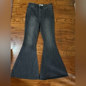 We The Free Dark Gray Flare Jeans